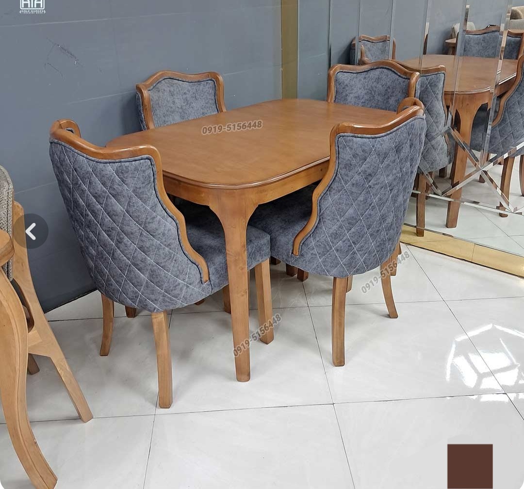 میزنهارخوری ۴نفرهچوبی فلامینگوطرح مبلی باانواع میز