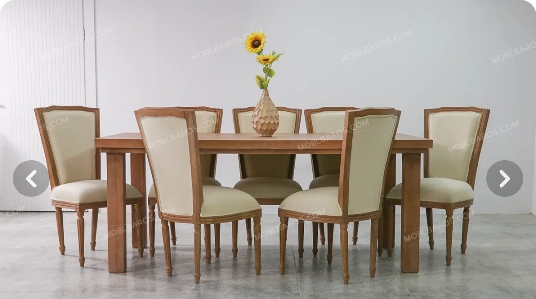 میزونهارخوری چوبی کلاسیک نیلای باصندلی کارن به قیمت تولیدی