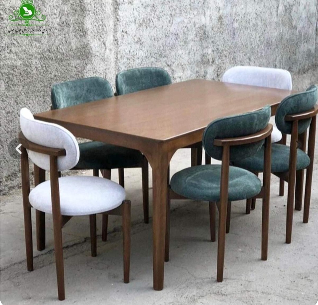 میزوصندلی نهارخوری ۶نفره چوبی مدل نوبل