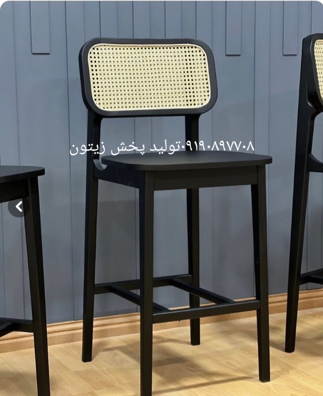 صندلی کانتر پشت حصیری خرید مستقیم ازتولیدی رنگ به دلخواه مشتری